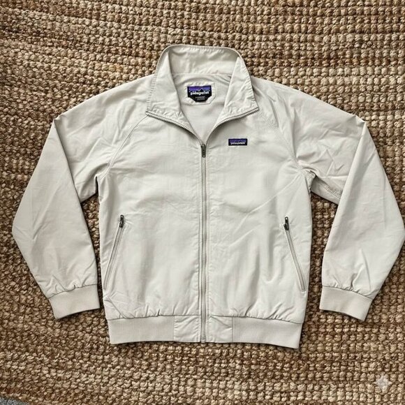 Patagonia Men's Baggies Bomber Jacket (Large) Tan Beige 28151 - Picture 3 of 10